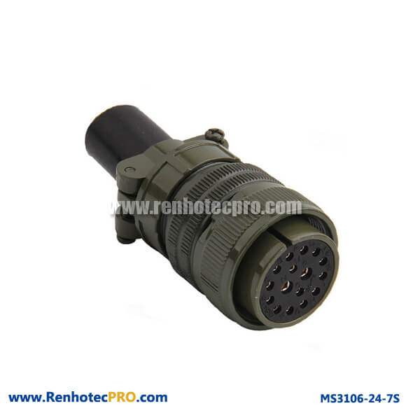 16 Pins Socket Straight Plug Military Specifitaion Connector MS 5015