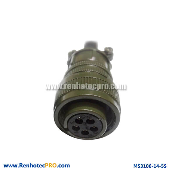 5 Pins Socket MS 5015 Connector Straight Plug MS3106