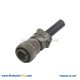 Cable Connector & Rubber Bushing 3 Pins Straight Plug MS3106