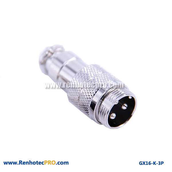 Docking Cable GX 16 Connector Straight 3 Pin