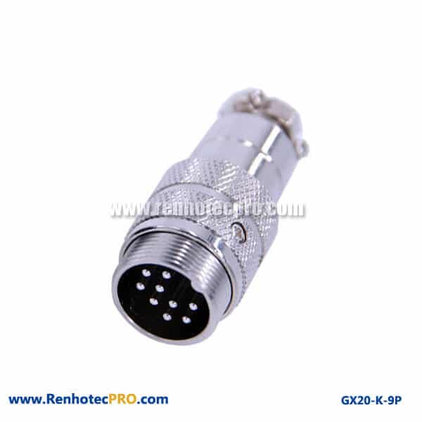 Doking Cable Plug 9 Pin Plug Aviation Connector GX 20