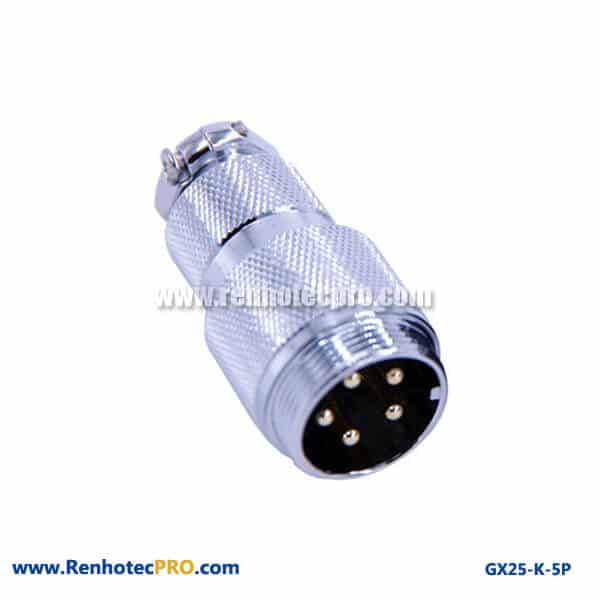 GX 25 Connector 5 Pin Circular Connector Doking Cable Plug