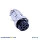 GX 25 Connector 6 Pin Socket Straight Plug Industrial Connector