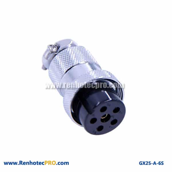 GX 25 Connector 6 Pin Socket Straight Plug Industrial Connector