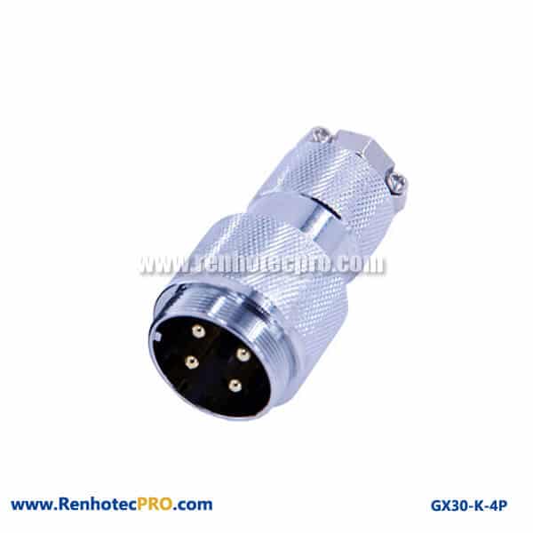 GX 30 Connector 4 Pin Doking Cable Plug Straight