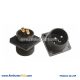 MS 5015 7 Pin 4 Hole Flange Mount Straight Plug MS 3102 Connector
