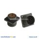 MS 5015 Connector 17 Pin Plug Straight 4 Hole Flange Mount