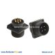 MS 5015 Connector 4 Pin Straight MS 3102 4 Hole Flange Mount