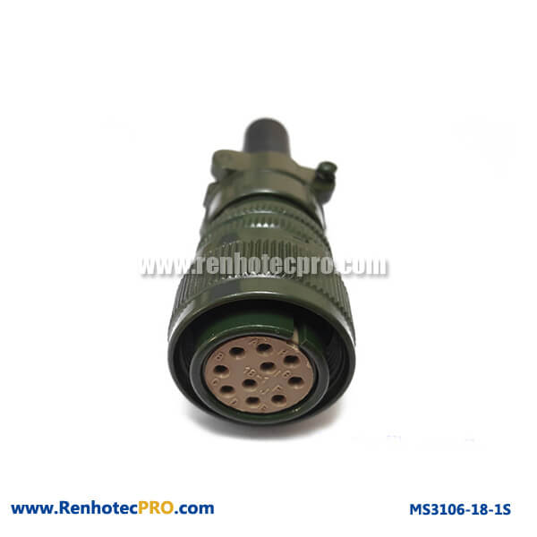 MS 5015 Connector MS3106 10 Pins Socket Cable Connector & Rubber Bushing