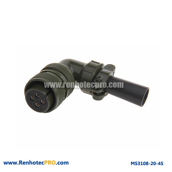 Military Specifitaion Connector MS 5015 4 Pins Socket