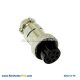 Straight Socket 7 Pin Aviation Connector GX 12 Connector