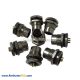 5 Pin M12 Connector Female Front Mount Socket With Panel Hole M16