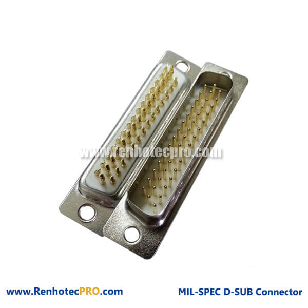 44 Pin Male D-sub Connector 3 Row with Machine pin Solder for Cable