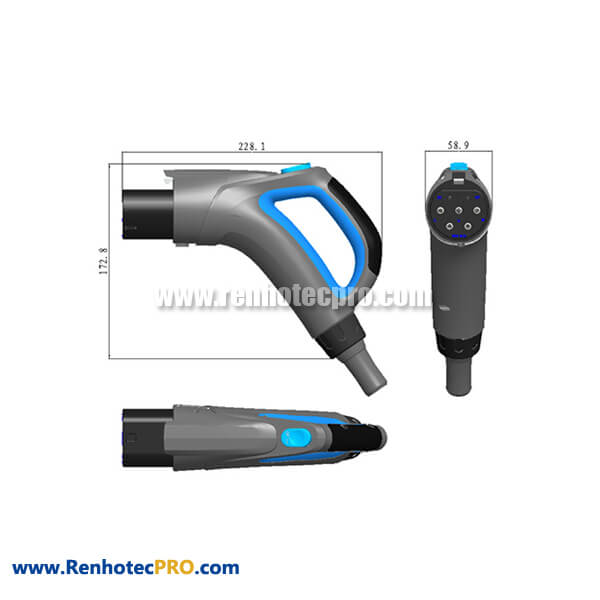 Power Supply for Electric Car High Performance NDQ AC Charging Connector