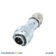3 Pin Aviation Plug Male RA16 Straight PG Wateright Industry Connector