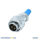 3 Pin Aviation Plug Male Circular Watertight RA20 Cable Sheath Connector