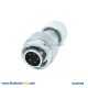 5 Pin Aviation Plug Male RA20 Metal Hose Watertight Industry Connector