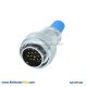 14 Pin Aviation Plug RA24 Cable Sheath Watertight Industry Male Connector
