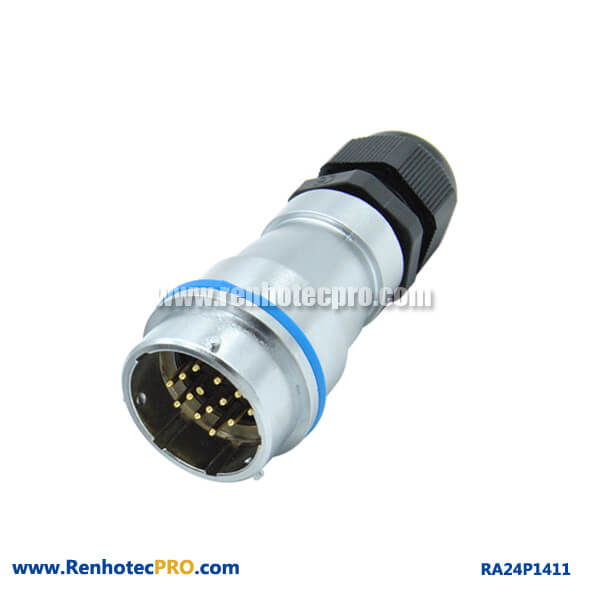 14 Pin Aviation Connector PG Waterproof Docking Socket Male RA24