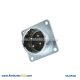 4 Pin Aviation Connector RA24 Square Flange Receptacle Waterproof Male
