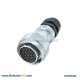 16 Pin Connector Female RA28 PG Waterproof Circular Industry Plug