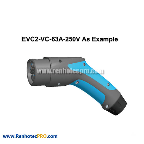 EV Charging Stations Plug New Energy Connector EVC2 Vehicle End Plug