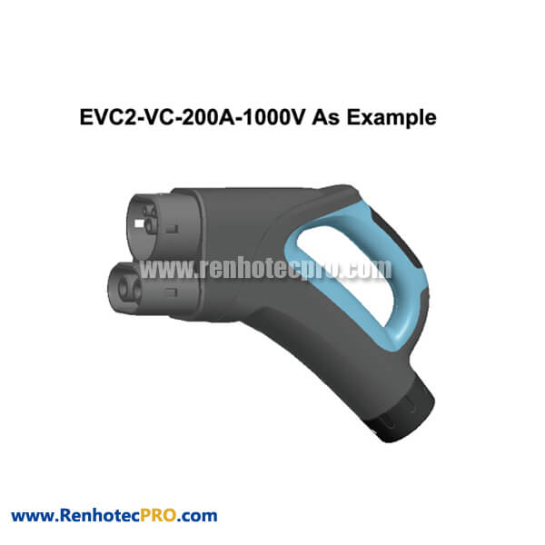 Electric Vehicle Combo Charging End Plug EVC2 200A 1000V for Electric Car