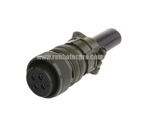 MS3106A20-4S MIL-DTL-5015 Series 4 Contacts Solder Socket Threaded Wiring Connector