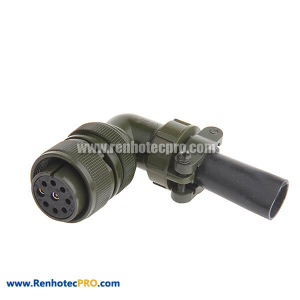 MS3108A20-16S Right Angle Class A Size 20 9 Contact Circular Military Connector