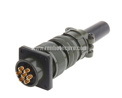 MS3106A20-15S Metal Circ Str Plug Class A Size 20 7 #12 Solder Socket Contact Connector