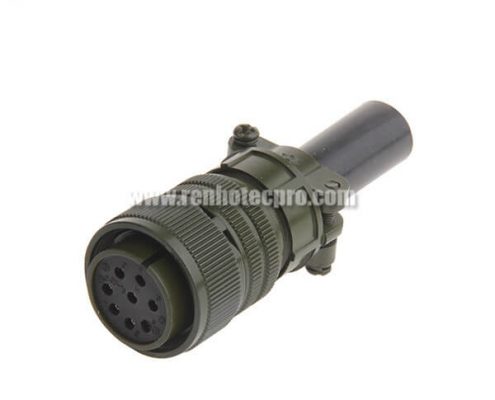 MS3106A20-7S Straight Socket Cable Plug 8 Contact Solder Cup in line Circular Connector