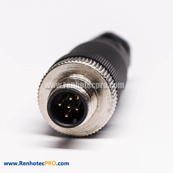 Ramco M12-FS5-MS5-PVC-3M-BLK PVC Black Extension Cable w/ M12 5P 5W  Straight Female and Male Connectors 3 Meters