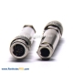 M9 8 pin Straight Female Metal Plug Field Wireable Connector