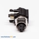 Waterproof M8 Bulkhead Connector Right Angle PCB Connector 4 Pin Panel Mount Female Socket