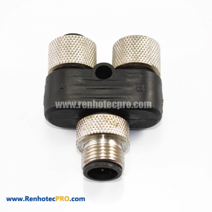 High Voltage Interlock Loop Connector 2 Pin Right Angle Plastic Plug 200A 8mm HVIL Series