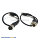 M12 4Pin Cable Female to MINI DIN 4Pin Female Cable Corsets 30CM Length AWG2