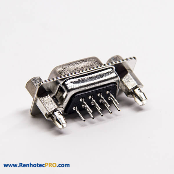 Fast DB 37 Male Connector PCB Through Hole Straight Machined Pin