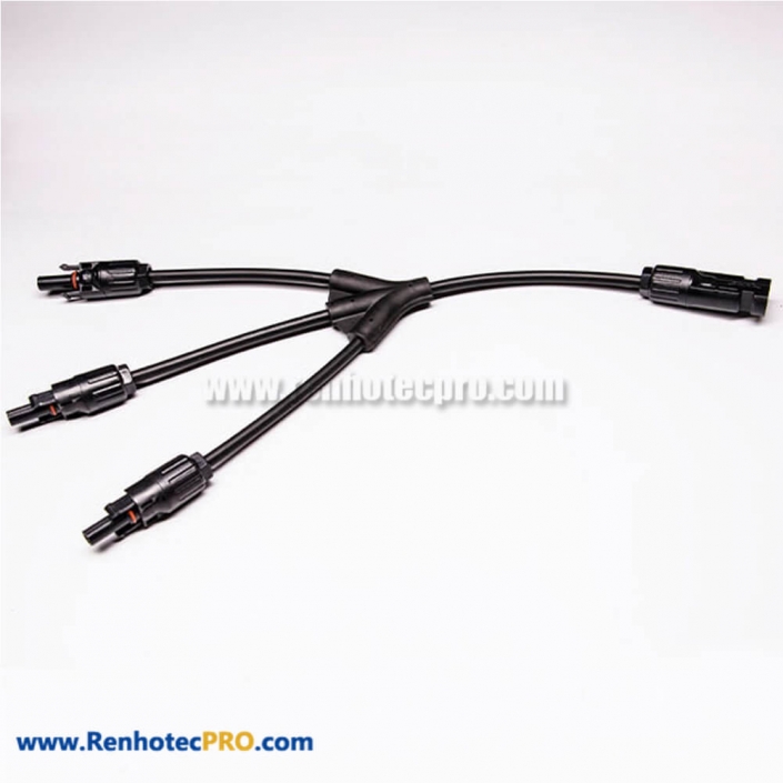 solar cable with mc4 connector Y Type 1 to 3