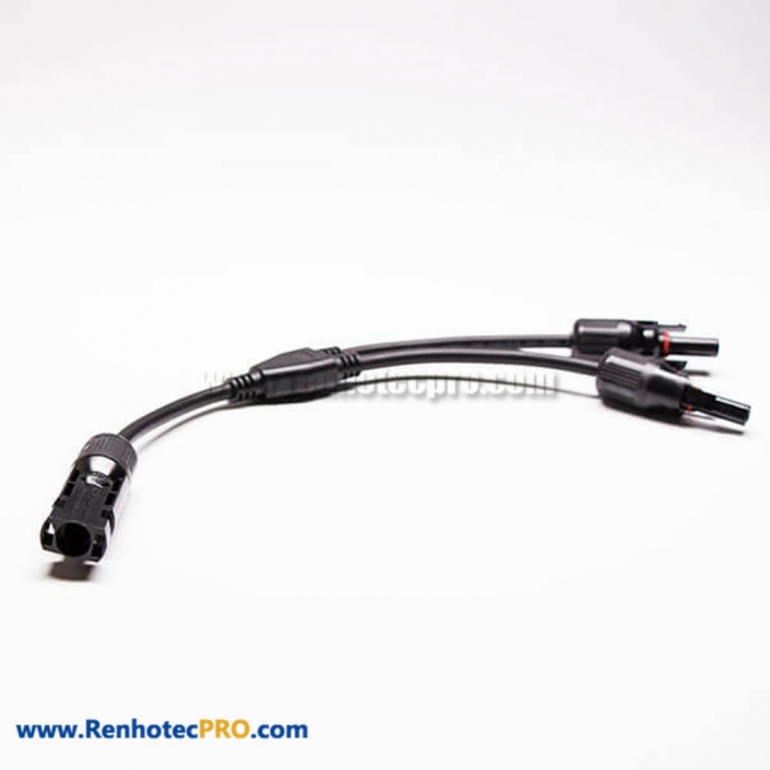 MC4 Solar Connectors Y Type 2 Branch 2 to 1 Male to Female