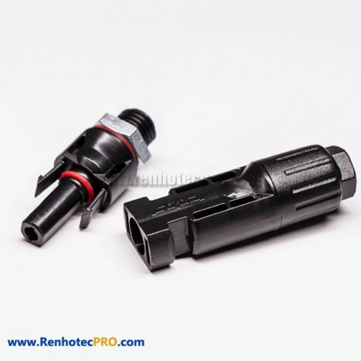 One Pair Mc4 Male Female Cable Solar Panel Connector