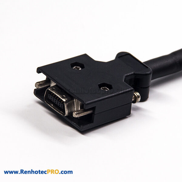 SCSI 14 Pin Connector HPCN Straight Male Screw Lock Connector to GX 15