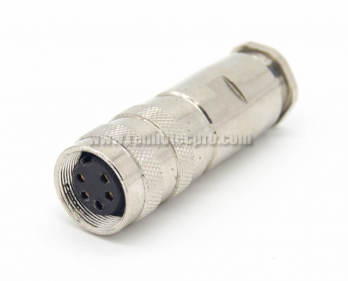 Industrial Connector & Plugs M16 5 Pin Straight Female Cable Plug