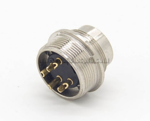 M16 4 Pin Connector 180 Degree Male Socket for Cable