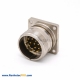 16 pin connector M623 Male Straight Cable 4 Hole Flange Receptacles