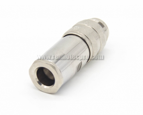 Straight Male Connector M16 8 Pin Cable Plug