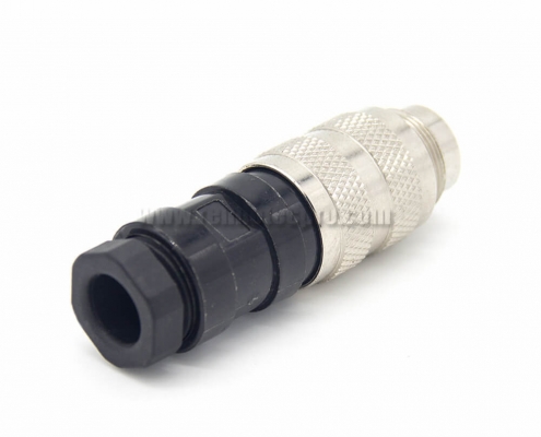 Industrial Connector Signal M16 14 Pin Straight Male Cable Plug