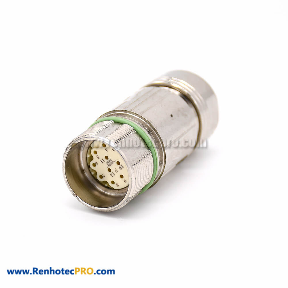 Connector Straight M623 12 Pin Female Cable Waterproof Plug