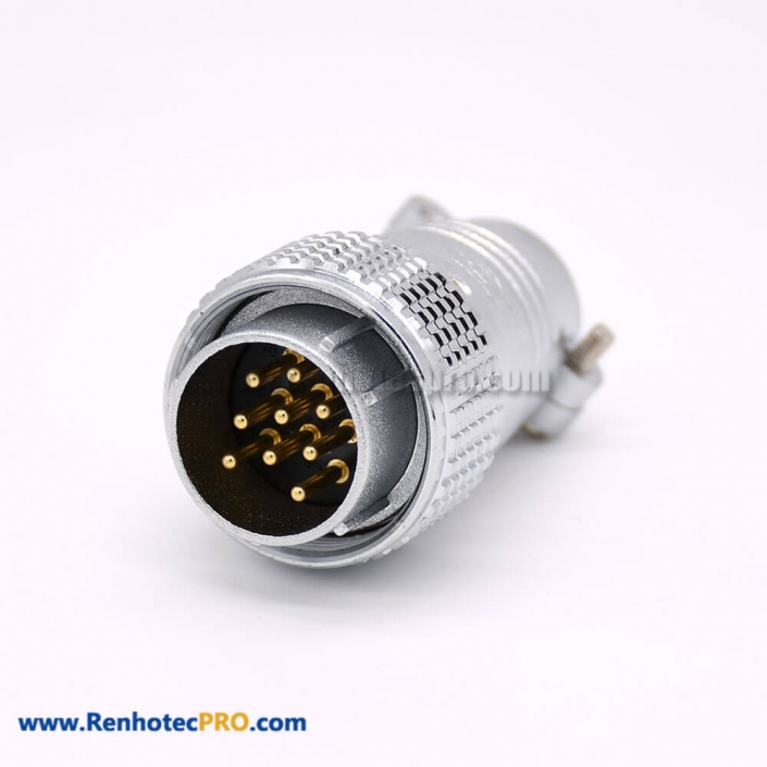 9 Pin Straight Connector P24 Male Plug for Cable