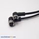 m12 3 pin Cable Male to Female Sensor Plug Right Angle