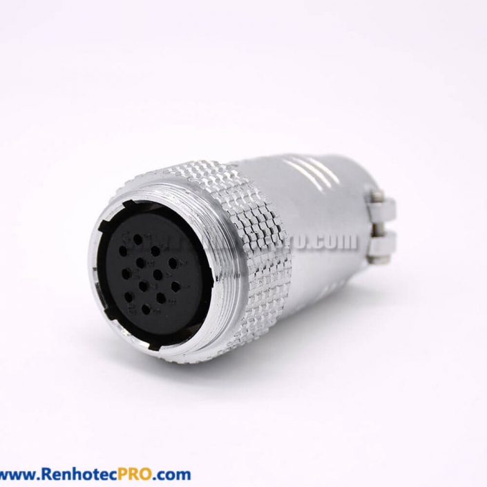 Connector 12 Pin P28 Female Plug Straight for Cable